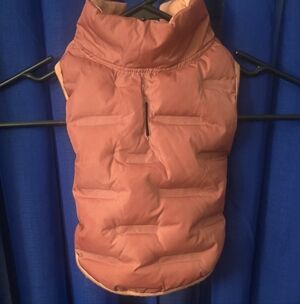 Mauve/pink Puffer Jacket For Dog's